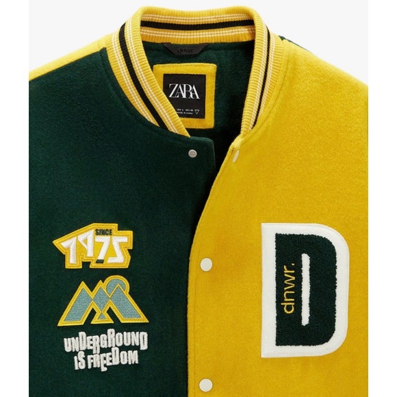 ✨Zara Patch bomber jacket Size M✨ - Picture 5 of 10